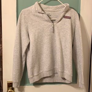 Vineyard Vines Light Gray Half Zip
